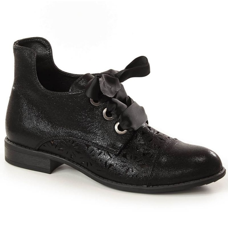 Bottines plates ajourées Jezzi W JEZ319D le noir