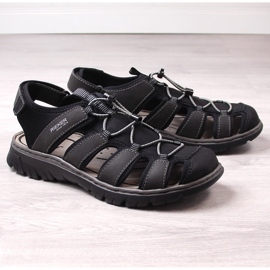 Rieker 26770-00 sandales intégrées noires confortables pour hommes