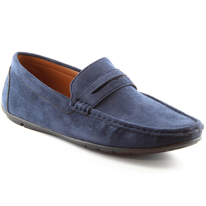 Mocassins homme en daim bleu marine McKeylor 2259