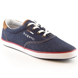Chaussures de sport en denim confortables pour hommes Bugatti LL153143 bleu