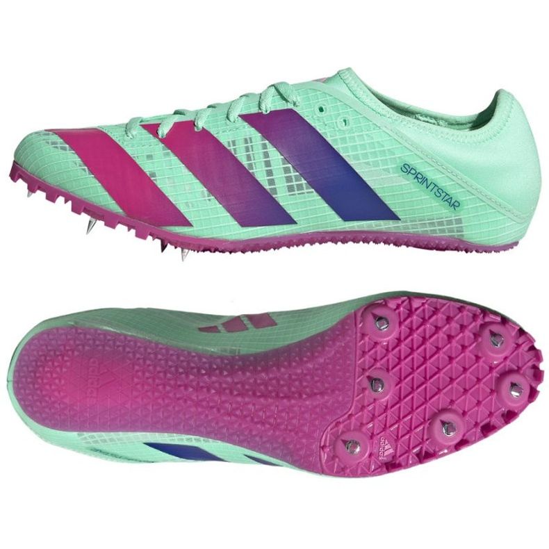 Chaussures à crampons adidas Sprintstar M GV9067 bleu Chaussures à crampons adidas Sprintstar M GV9067 bleu