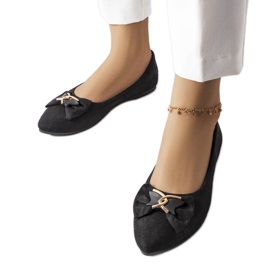 Ballerines pointues noires Jetté