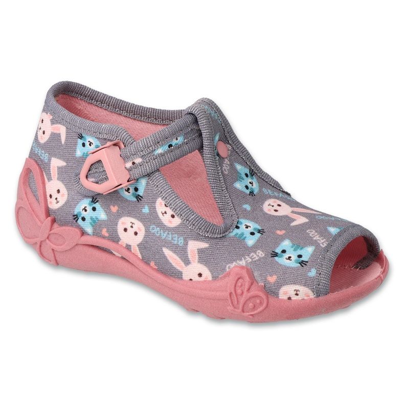 Befado chaussures pour enfants 213P139 rose gris