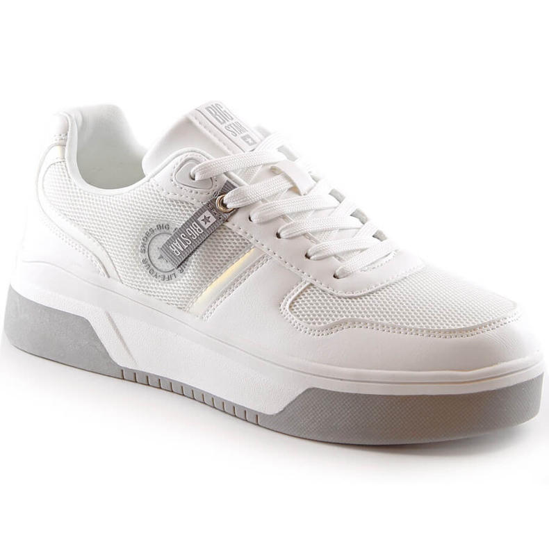 Chaussures de sport femme à lacets blanc Big Star LL274A024 blanche