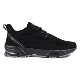Chaussures de sport noires pour hommes avec une semelle épaisse de DK