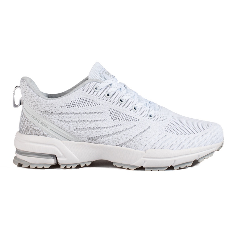 Chaussures de sport blanches pour hommes sur semelle épaisse DK
