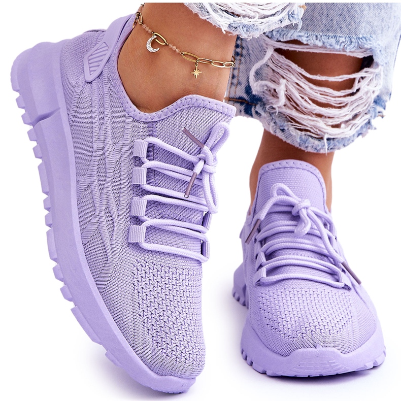 FB2 Baskets à enfiler pour femmes Violet Rosett