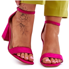 Sandales Femme Sur Un Talon Stable Fuchsia Lavissa rose