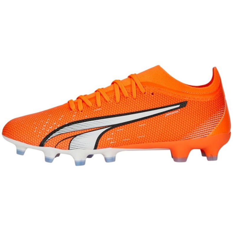 Chaussures de football Puma Ultra Match FG/AG M 107217 01 orange oranges et rouges