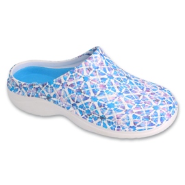 Dr.Torto Befado Women's Foam Slippers 154D106 BLAND BLUE blanc