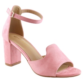 Sandales femme daim rose Potocki YQ21035