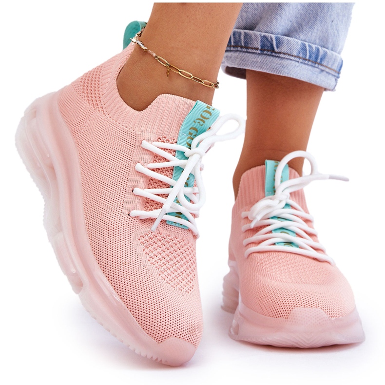Chaussures à enfiler pour femmes GOE JJ2N4081 Rose clair