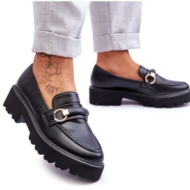 Mocassins Cuir Femme Noir Camerin