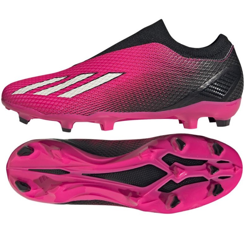 Adidas X Speedportal.3 Fg Ll M GZ5065 chaussures de football rose roses et violets