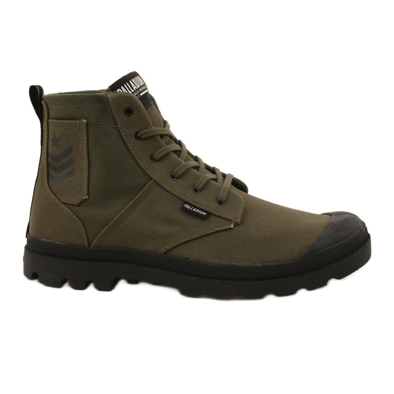 Chaussures Palladium Pampa Hi Army M 78583-309-M vert