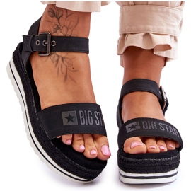 Sandales Plateforme Confortables Femme Big Star LL274870 Noir