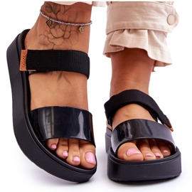 ZAXY Sandales Vegan Velcro HH285282 Noir