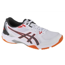 Asics Gel-Rocket 10 M 1071A054-108 chaussures de volley-ball blanche blanche