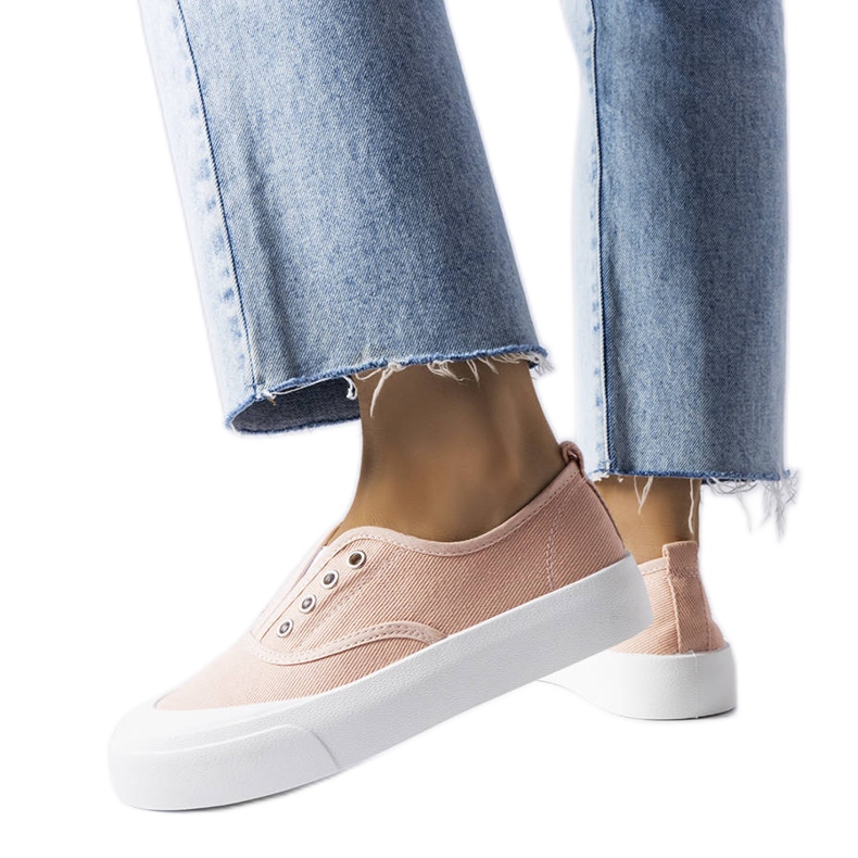 Baskets à enfiler roses de Rabican