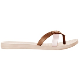 Tongs Ipanema Kirei Fem Femme 81805-AG219 beige doré