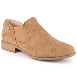 Slip-on en daim beige pour femme Jezzi ASA142-26A