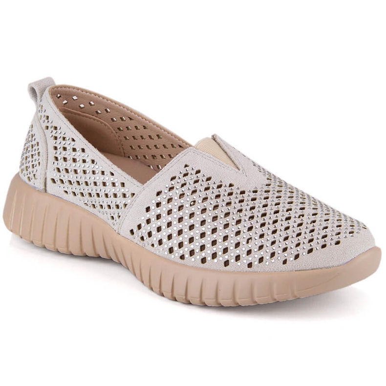 Slip-on femme ajouré avec élastique Jezzi MR2270-3 gris Slip-on femme ajouré avec élastique Jezzi MR2270-3 gris