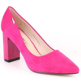 Escarpins daim femme fuchsia T.Sokolski W23-402 rose