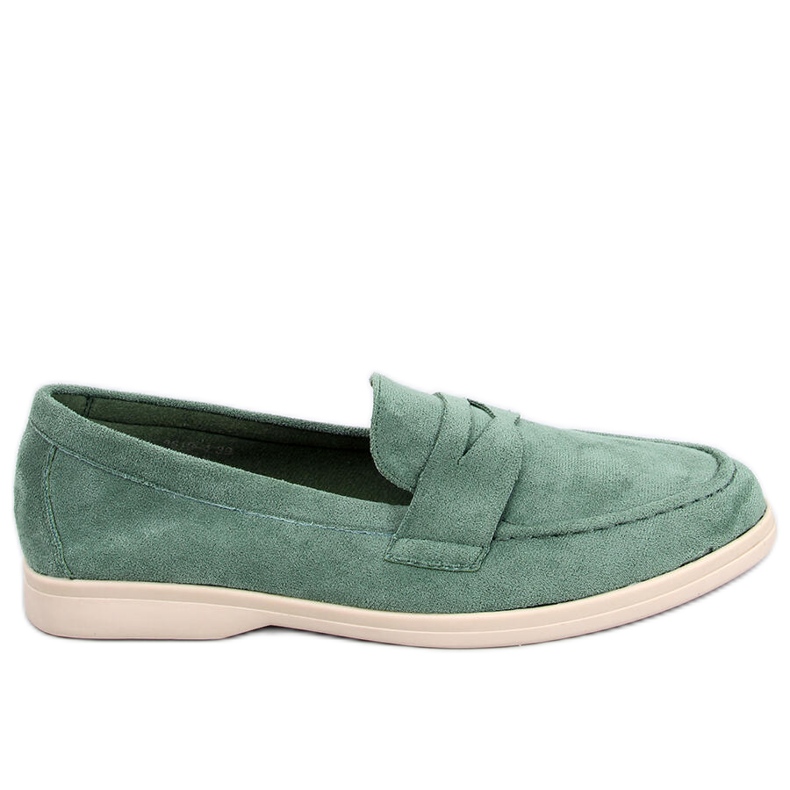 Mocassins en daim vert Blum