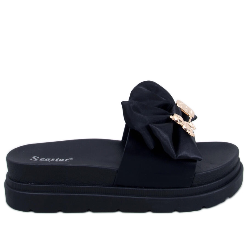 BM Chaussons plateforme Teddy Black avec ours en peluche le noir BM Chaussons plateforme Teddy Black avec ours en peluche le noir