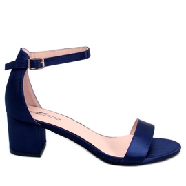 Sandales à talons bas de Clarence Blue bleu