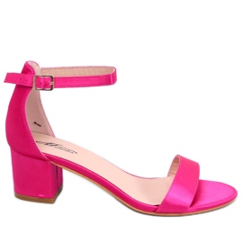 Clarence Fuchsia sandales à talons bas rose