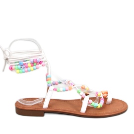Seastar Bottes romaines perlées blanches Megh Seastar Bottes romaines perlées blanches Megh