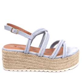 Seastar Espadrilles compensées bleues Altman
