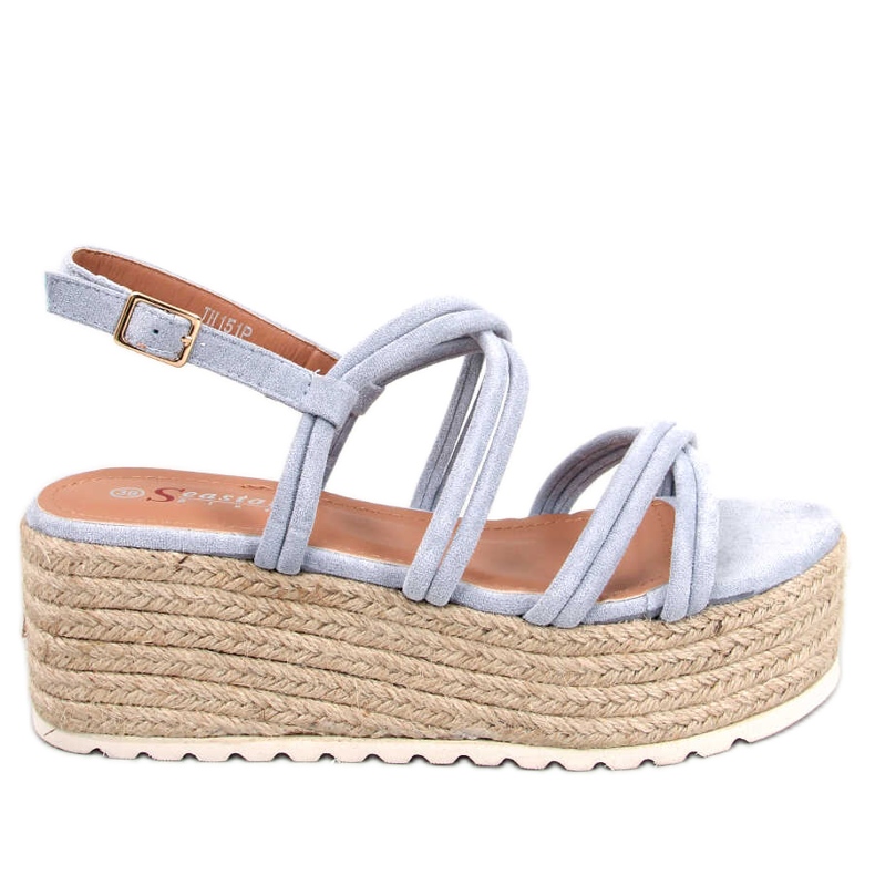 Seastar Espadrilles compensées bleues Altman