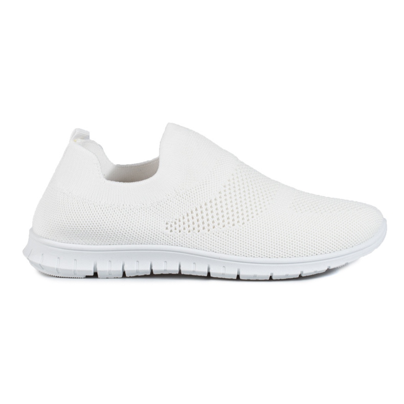 Chaussures de sport en tissu ajouré blanc Shelovet blanche