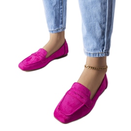 Mocassins roses en éco-daim de Meilleur