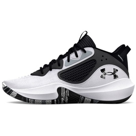 Under Armour Gs Lockdown 6 Jr 3025617 101 chaussures de basket blanc blanc