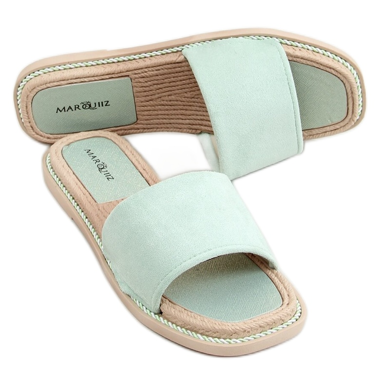 Chaussons en daim femme Daniels Green vert