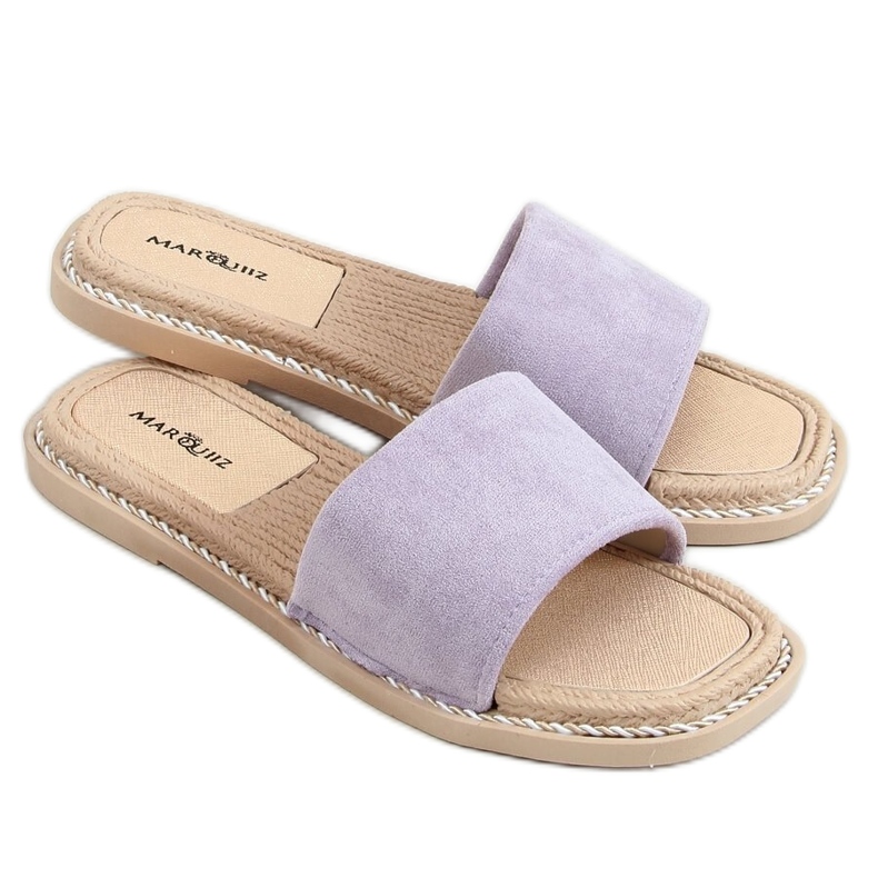 Chaussons en daim femme Daniels Purple violet