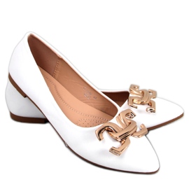 Seastar Ballerines élégantes à boucle de Simona White blanc