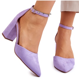 Seastar Escarpins à talons en daim violets Lexie