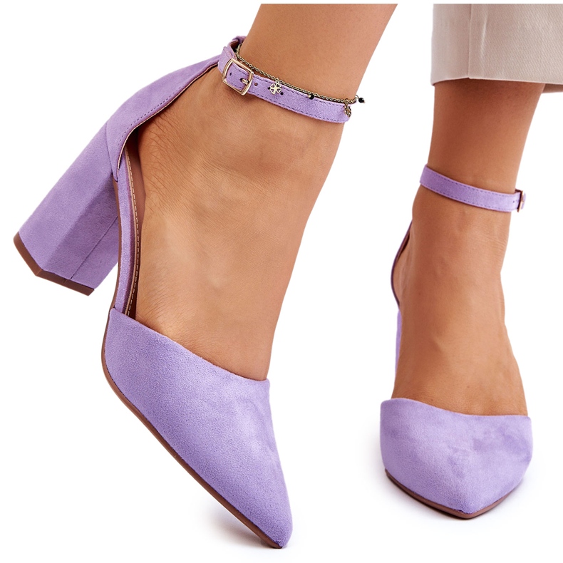 Seastar Escarpins à talons en daim violets Lexie