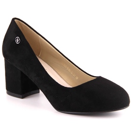 Escarpins en daim noir pour femmes eVento 5952 le noir
