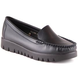Mocassins pour femmes sur la plate-forme noire Potocki YQ21020