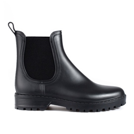 Bottes noires à semelles épaisses de Shelovet