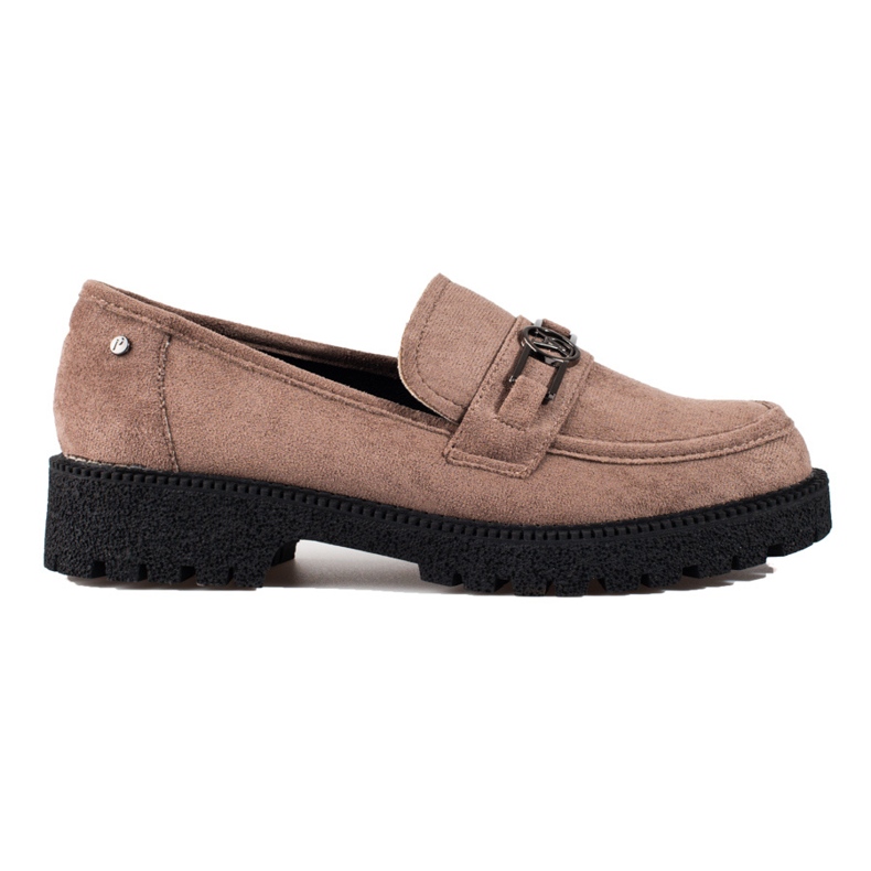 W. Potocki Mocassins daim femme Potocki beige foncé