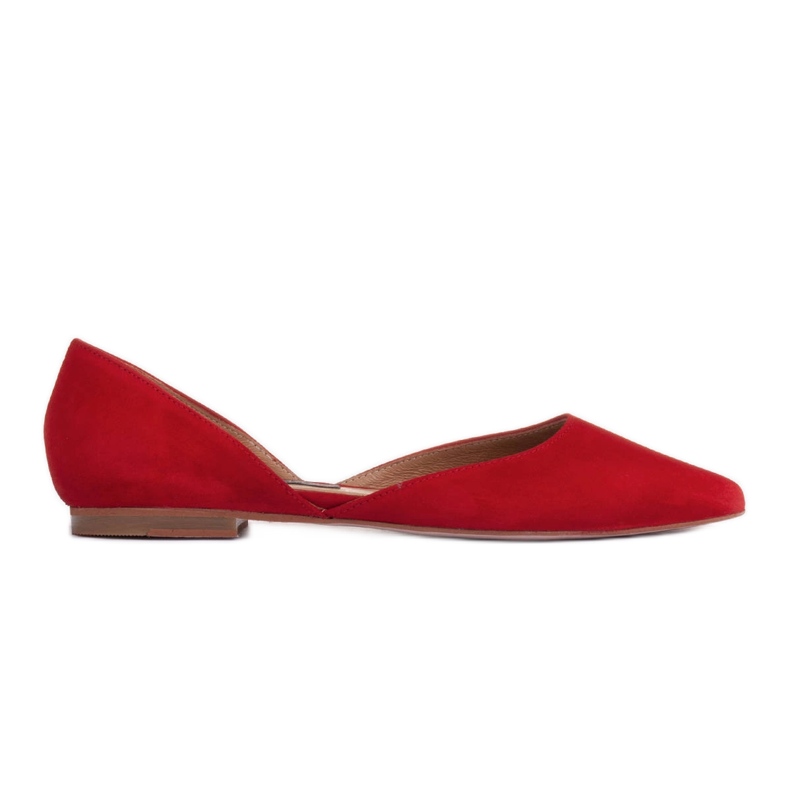Marco Shoes Ballerines à talon rouge