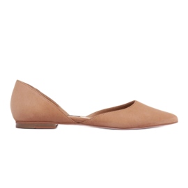 Marco Shoes Ballerines à talon brun Marco Shoes Ballerines à talon brun