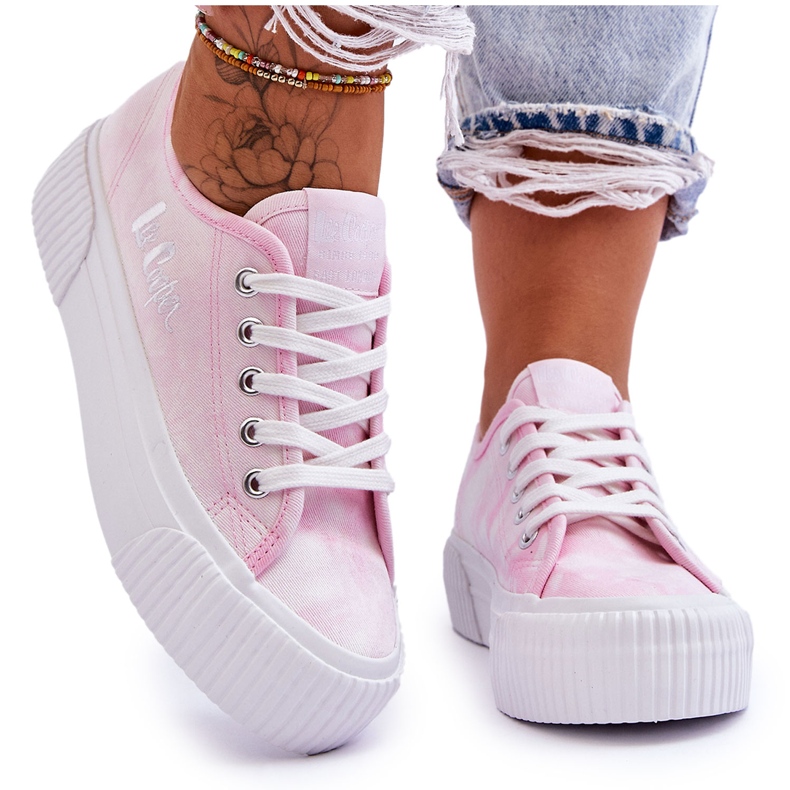 Baskets Plateforme Lee Cooper LCW-23-31-1781L Rose Baskets Plateforme Lee Cooper LCW-23-31-1781L Rose