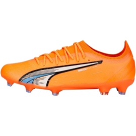 Chaussures de football Puma Ultra Ultimate FG/AG M 107163 01 oranges et rouges orange
